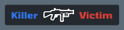 In the kill feed