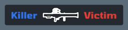 In the kill feed