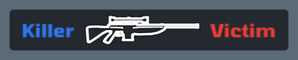 In the kill feed